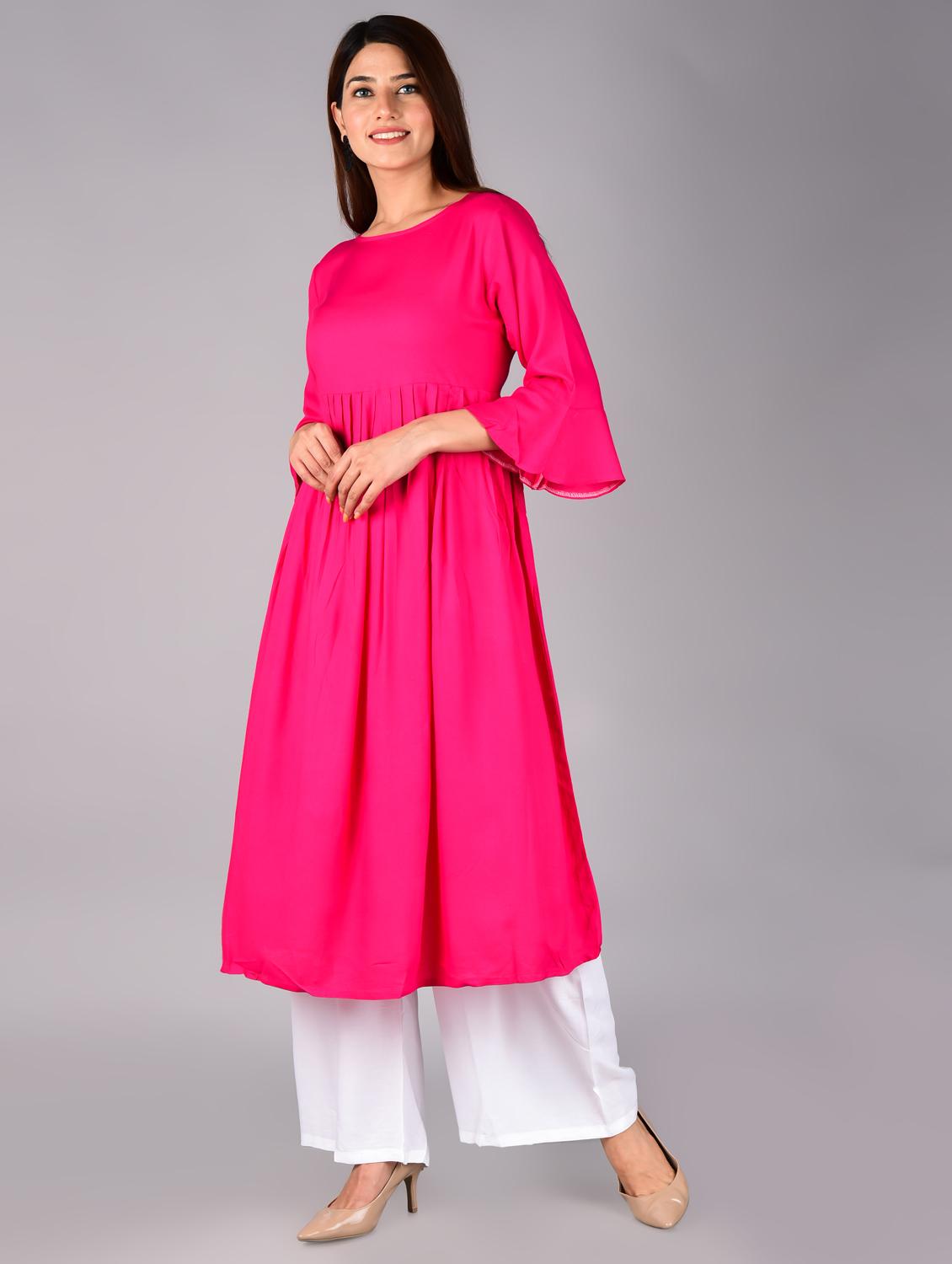 women's flared kurta - 17556487 - Zoom Image - 2