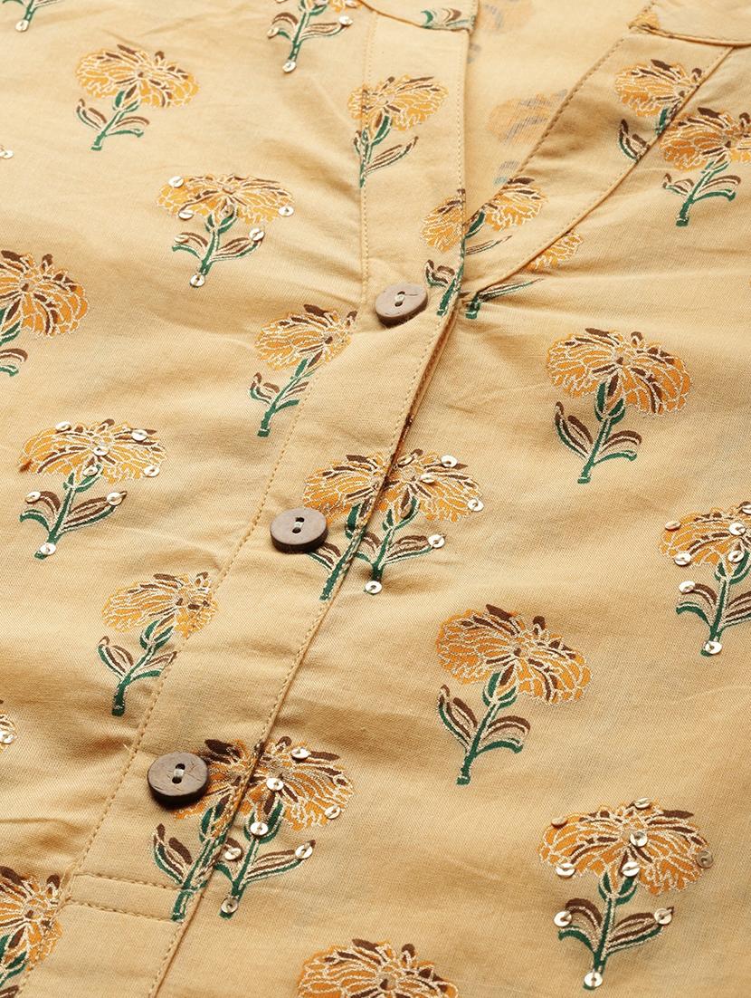 lemon sherbet floral kurta pant set - 17558447 - Standard Image - 4