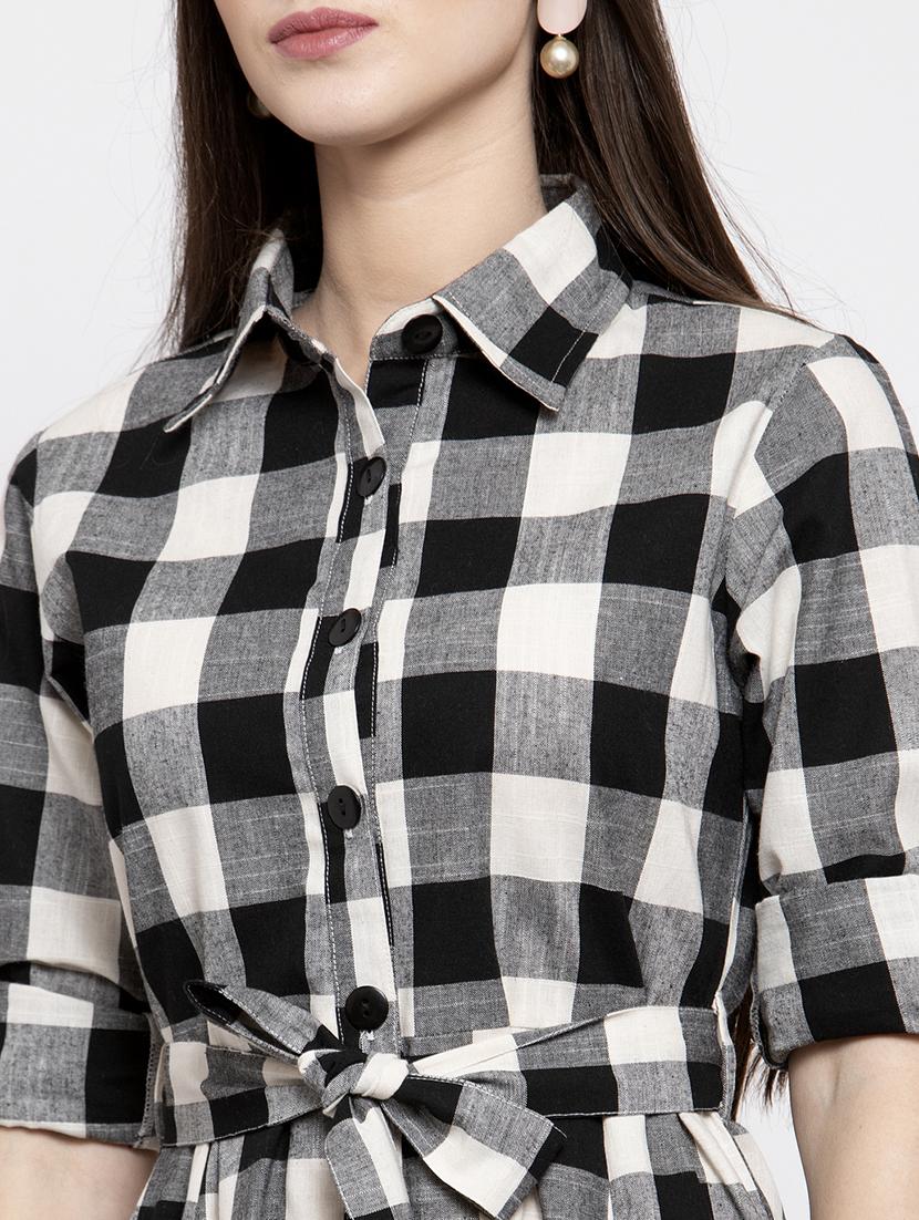 women's shirt checks dress - 17588209 - Zoom Image - 3