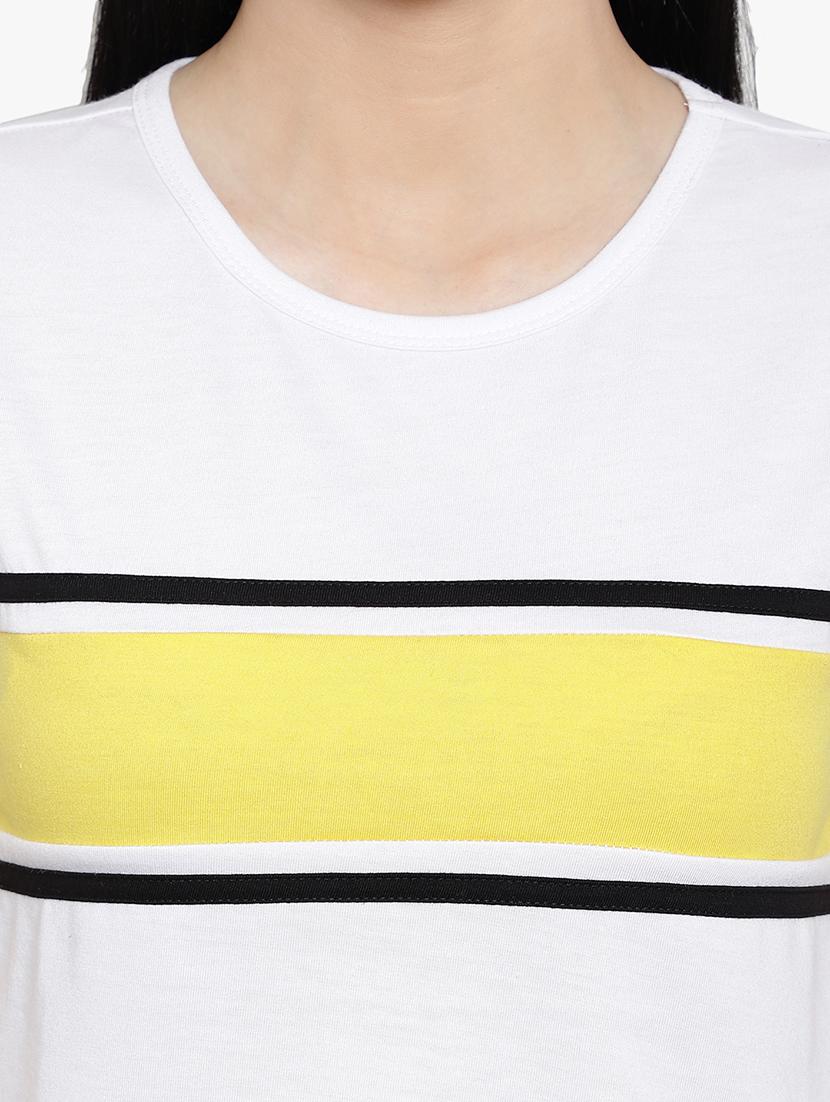 women's crop round neck t-shirt - 17596214 - Standard Image - 6