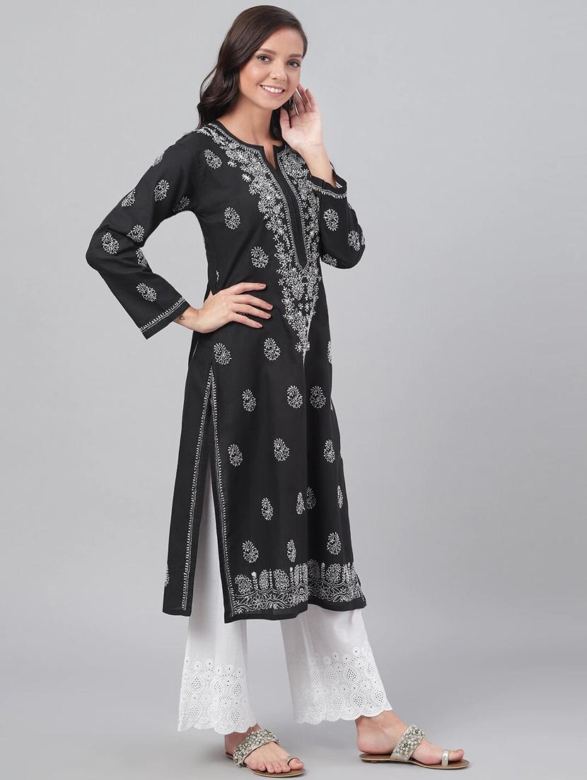 women's straight kurta - 17646425 - Standard Image - 2
