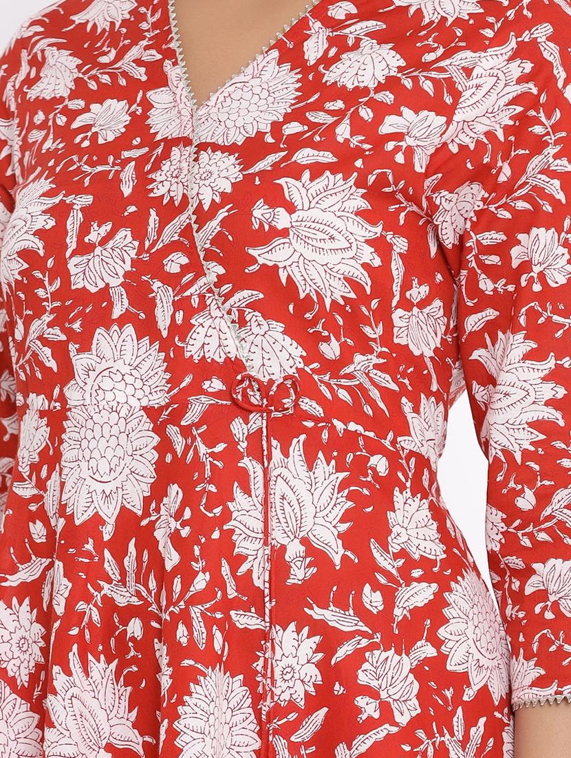 floral kurta dupatta set - 17647284 - Zoom Image - 5