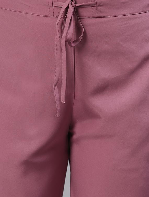 purple kurta palazzo set with dupatta - 17668693 - Standard Image - 4