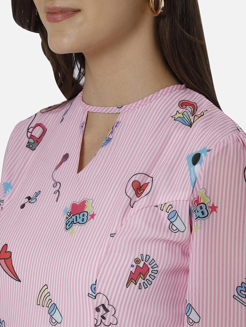 women's tiered dress graphic dress - 17693213 - Standard Image - 4