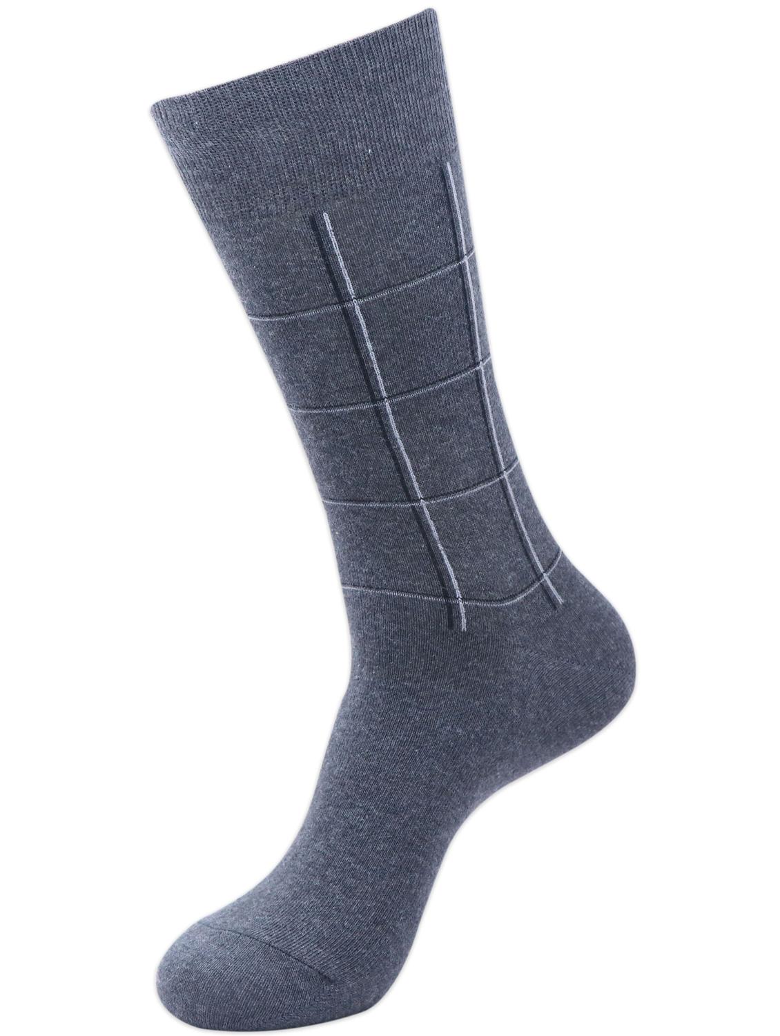 men pack of 3 checked above ankle length sock - 17694978 - Standard Image - 2