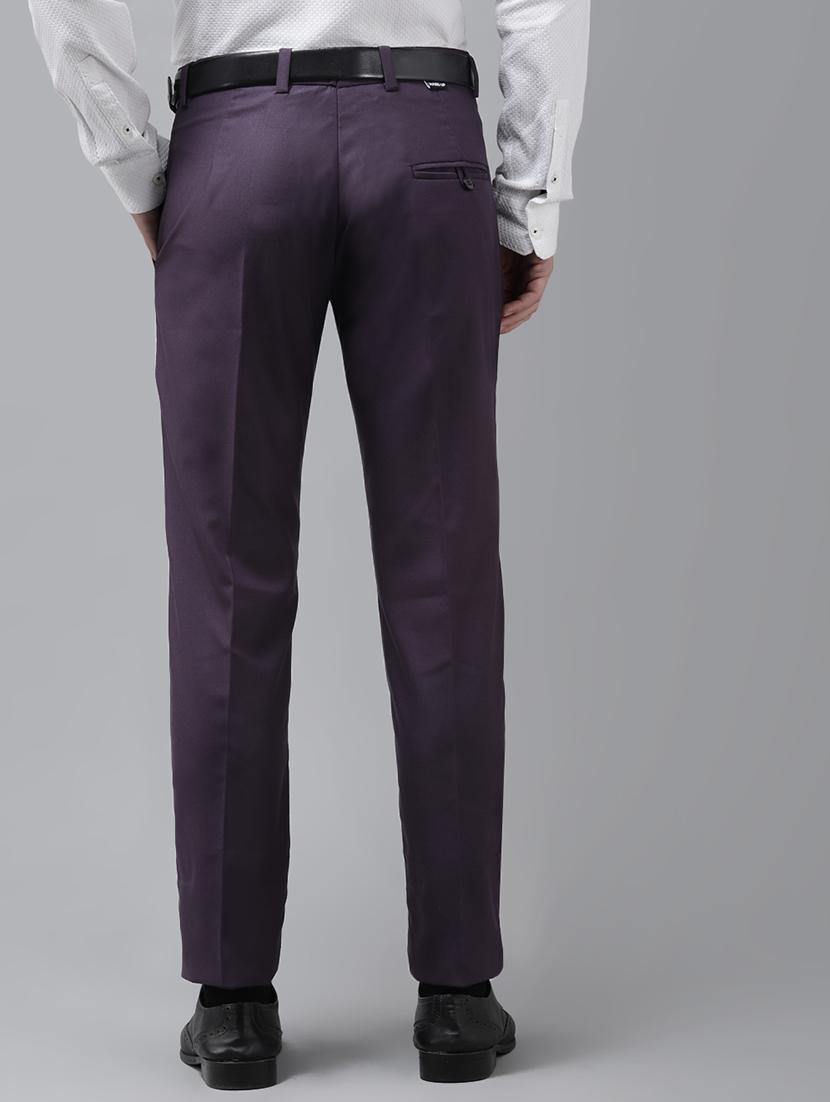 black solid flat front formal trouser - 17733811 - Zoom Image - 2