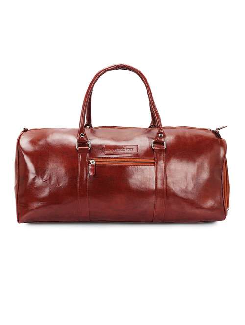 brown leather dufflebag - 17739207 - Very Small Image - 1