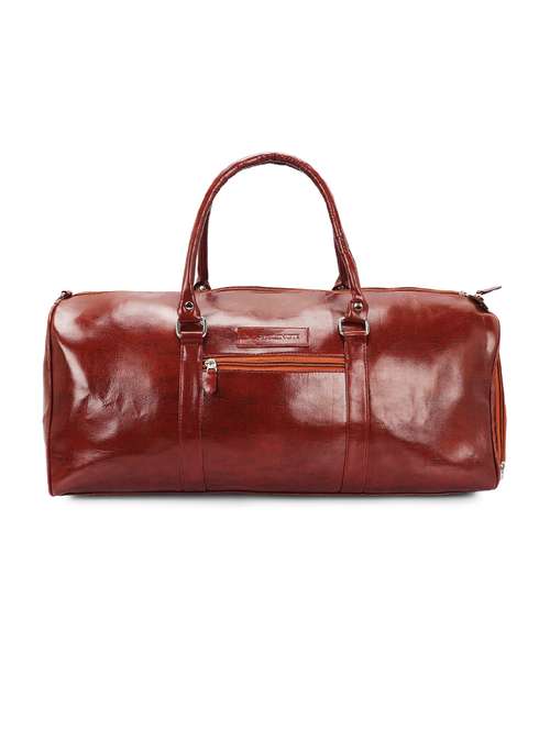 brown leather dufflebag - 17739216 - Very Small Image - 1
