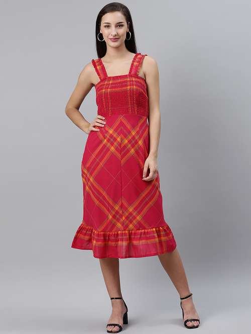 women's tiered dress polka dots dress - 17765053 - Very Small Image - 1