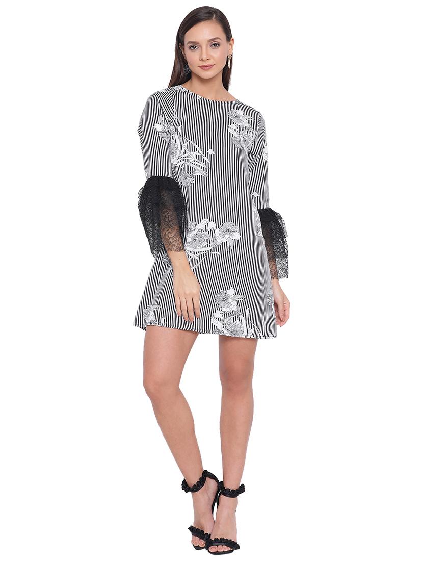 women's shift striped dress - 17843763 - Standard Image - 3