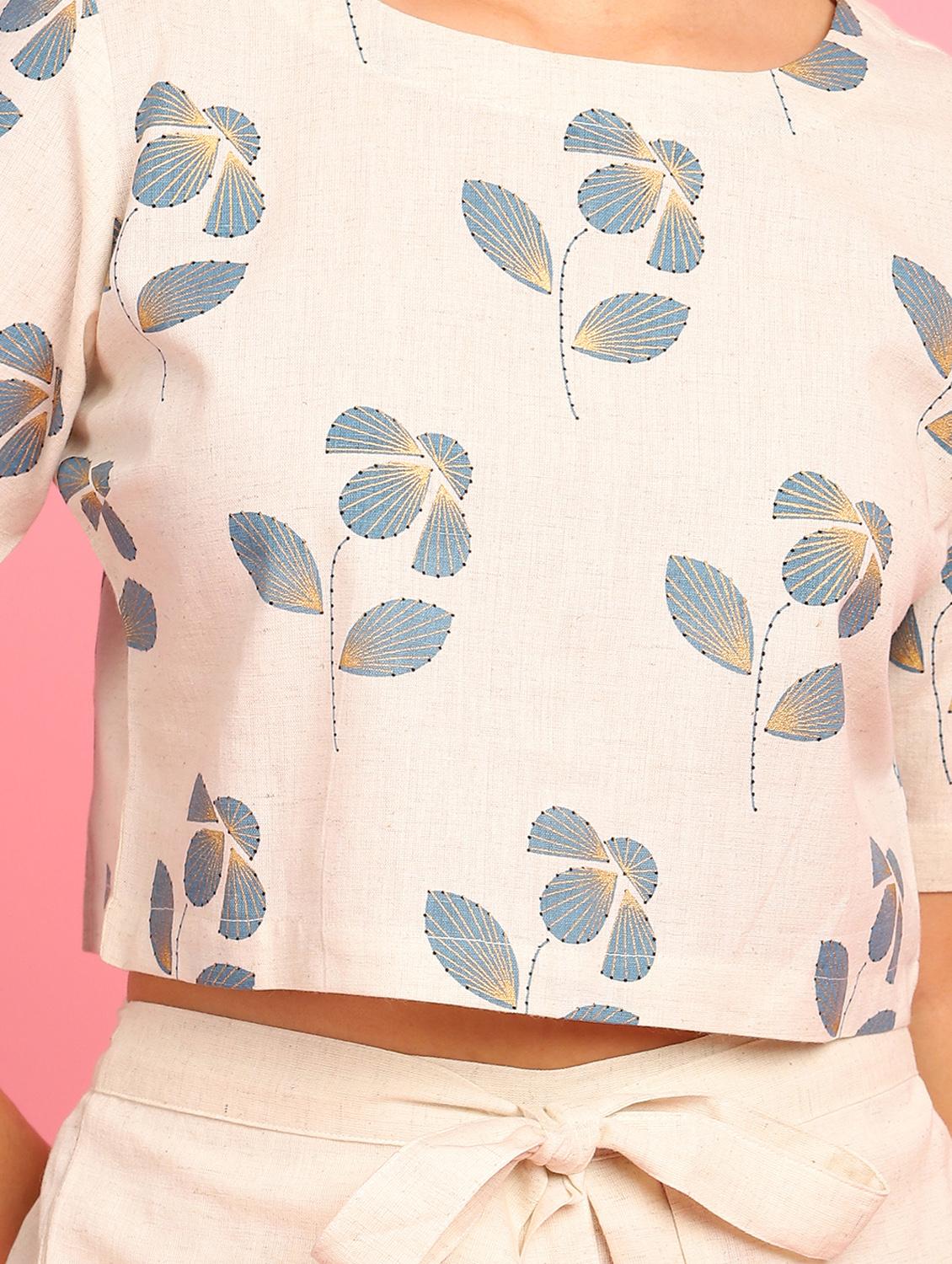 cream cotton blend fusion set - 17846037 - Zoom Image - 3
