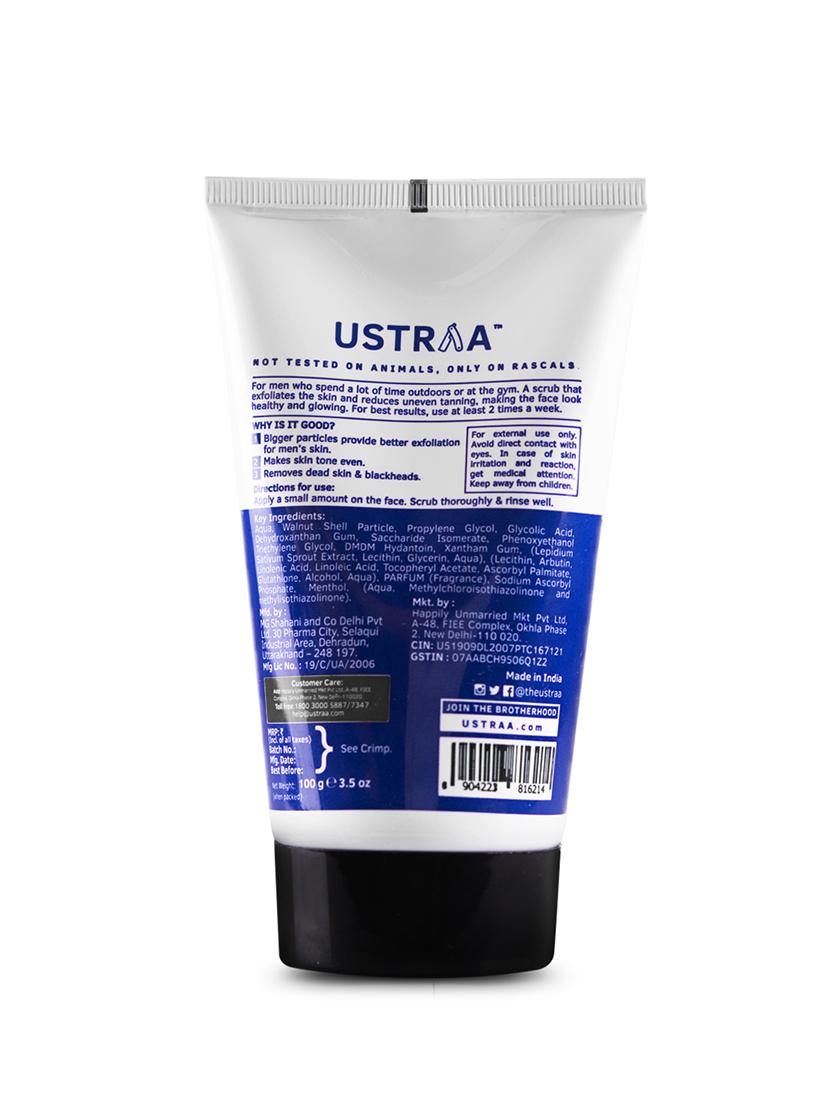 ustraa black deodorant - 150ml, de-tan face scrub - 100g & face wash neem and charcoal - 200g - 17847511 - Standard Image - 4