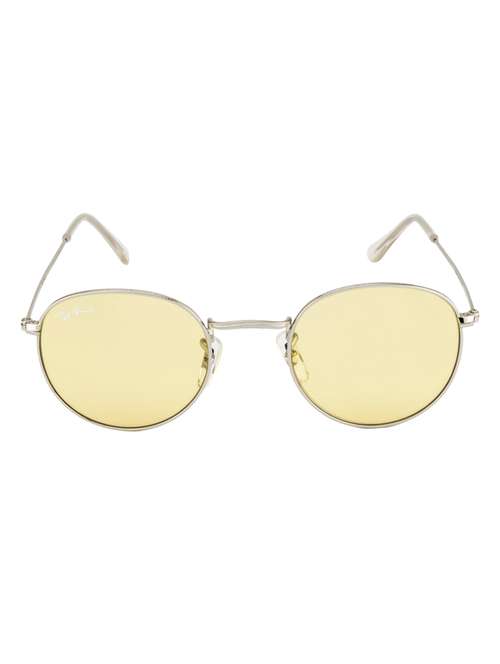 moon by ted smith in silver frame with round candy yellow lens sunglass - 17925515 - Very Small Image - 1