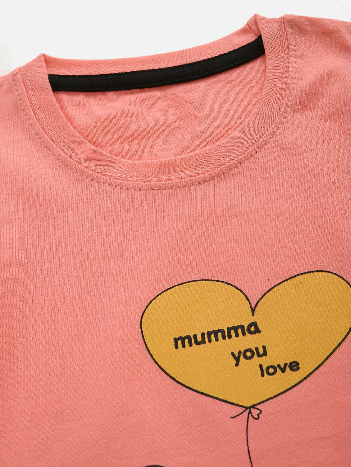 round neck printed nightwear pajama set - 17948369 - Zoom Image - 4