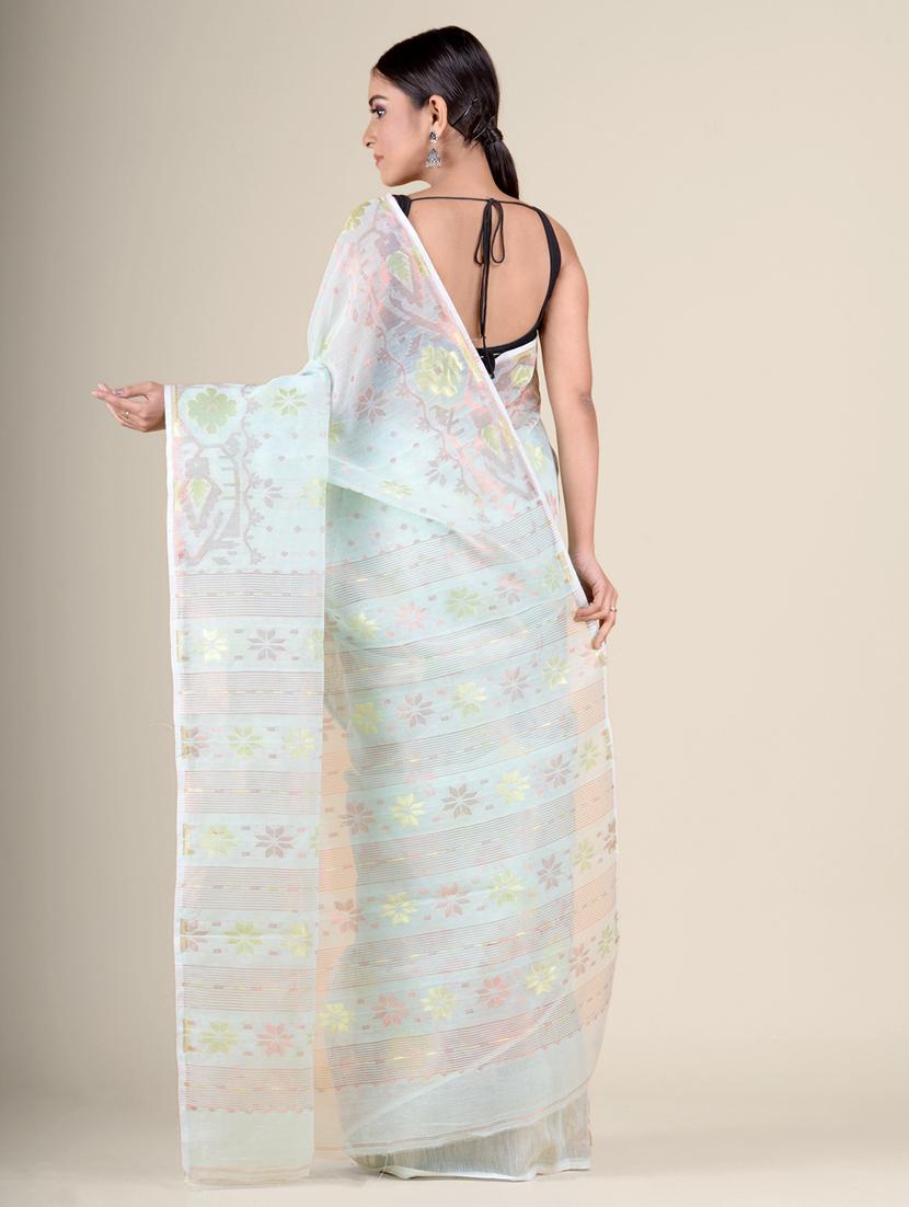 women self design jamdani saree - 17976213 - Standard Image - 4