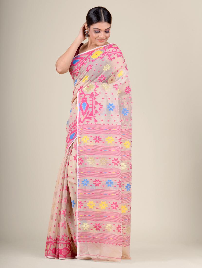 women self design jamdani saree - 17976216 - Standard Image - 2