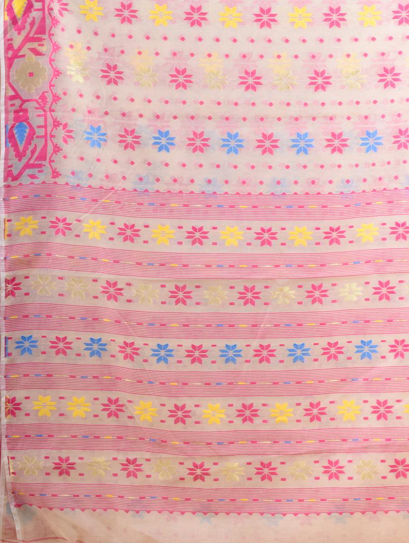 women self design jamdani saree - 17976216 - Standard Image - 5