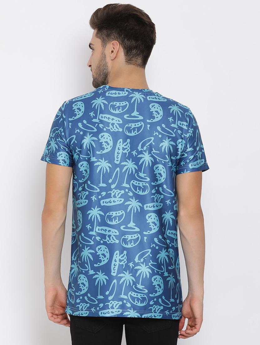 blue printed t-shirt - 17976541 - Standard Image - 2