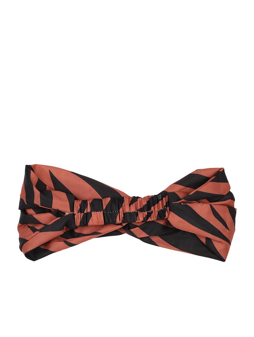 coral printed viscose headband and scrunchy combo pack - 17987265 - Standard Image - 3