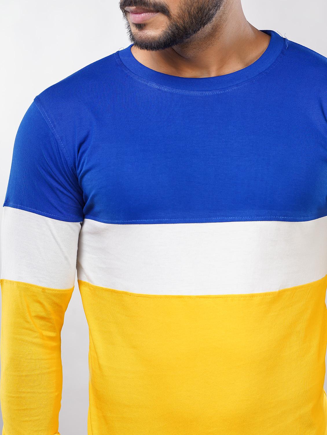 multi colorblock cut & sew t-shirt - 18005367 - Standard Image - 3