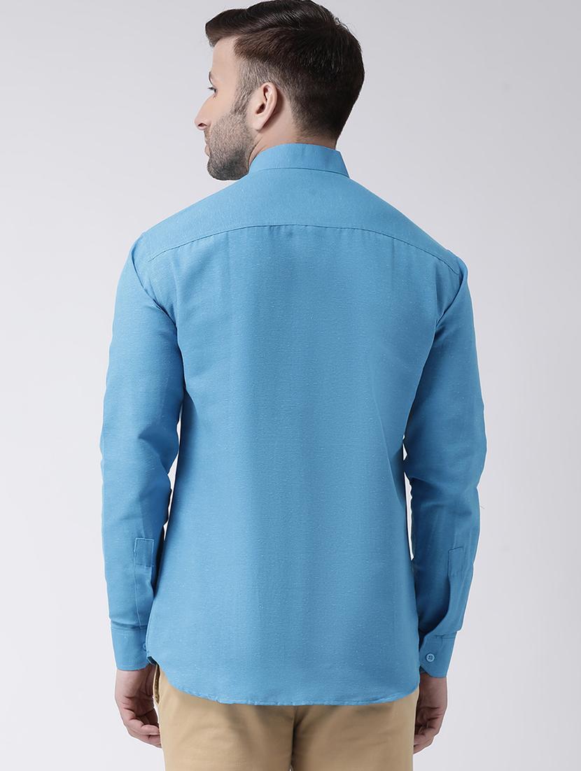 mens solid casual shirt - 18013475 - Standard Image - 3
