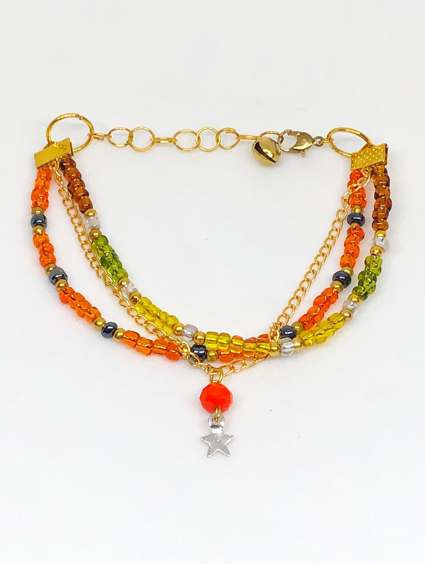 gold tone layered bracelet - 18017861 - Standard Image - 2