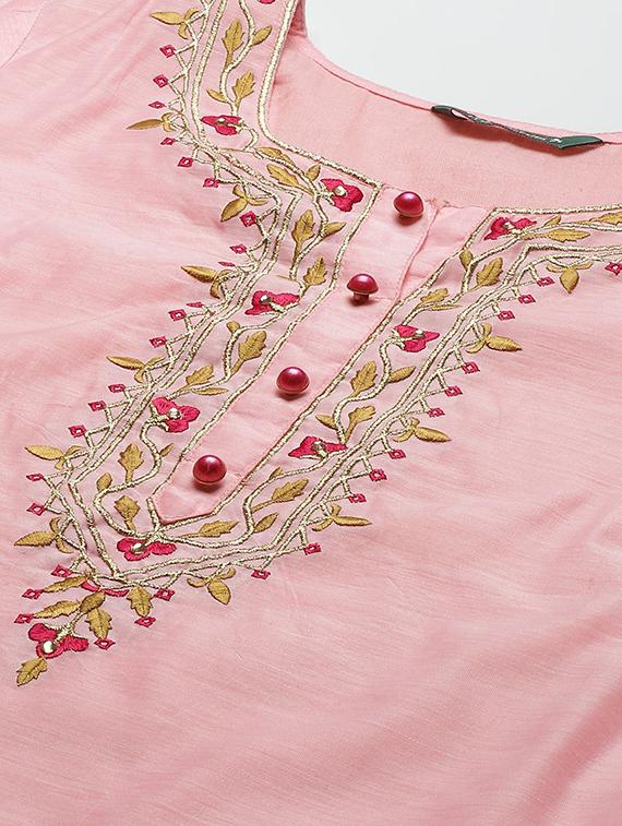 pink solid suit set - 18018909 - Zoom Image - 3
