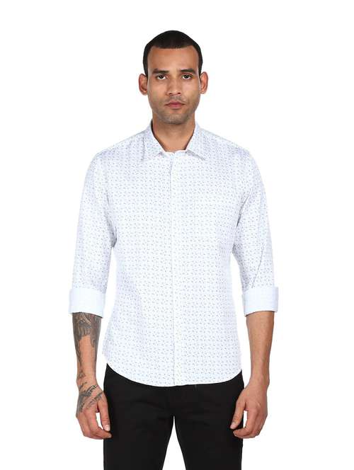 mens printed casual shirt - 18038458 - Very Small Image - 1