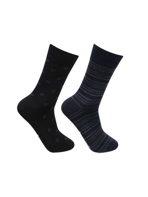 men pack of 2 printed above ankle length socks - 18044688 - Very Small Image - 1