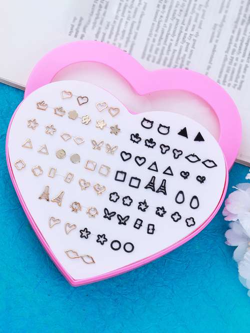 multi colored brass studs earring - 18053571 - Very Small Image - 1