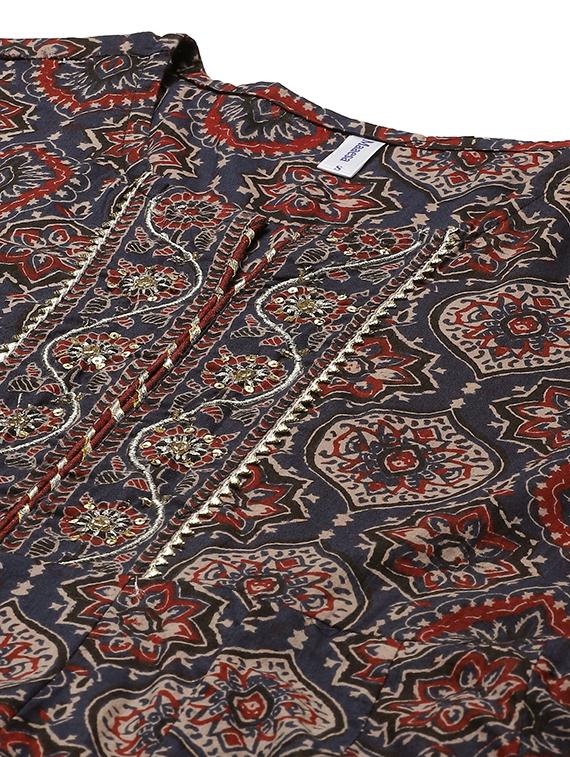 women's flared kurta - 18055174 - Standard Image - 3