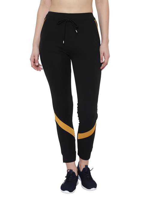 drawstring waist solid track pant - 18079494 - Very Small Image - 1