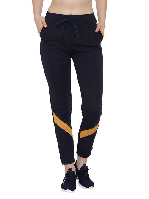 drawstring waist solid track pant - 18079496 - Very Small Image - 1