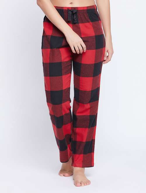 mid rise checkered pajama - 18080368 - Very Small Image - 1