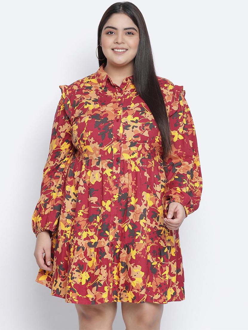 women's tiered dress floral dress - 18116225 -  Standard Image - 0