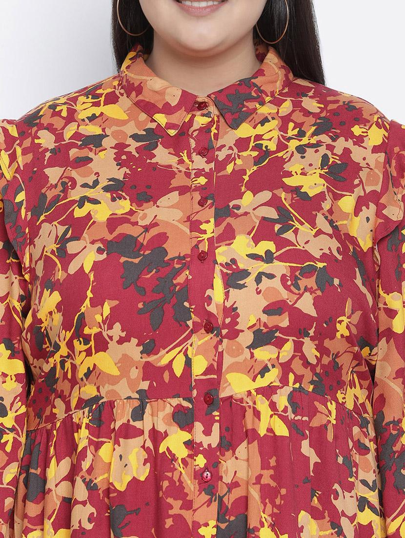 women's tiered dress floral dress - 18116225 - Standard Image - 4