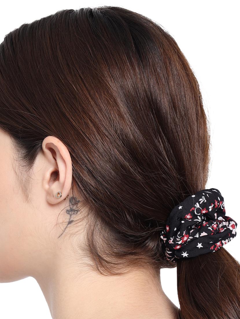 set of 5 multi coloured printed scrunchies - 18143602 - Standard Image - 3