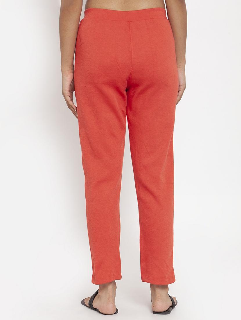 women solid ankle length pants - 18146274 - Zoom Image - 2