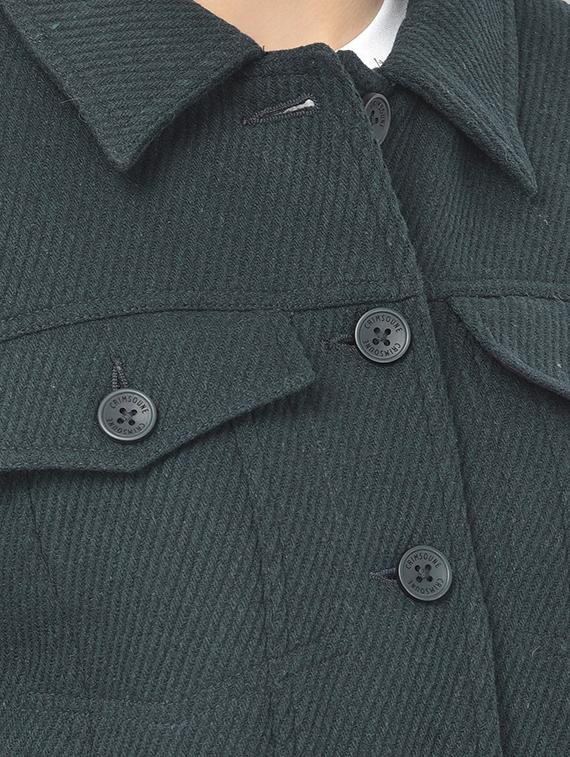 women teal solid shirt collar jacket - 18151947 - Zoom Image - 4