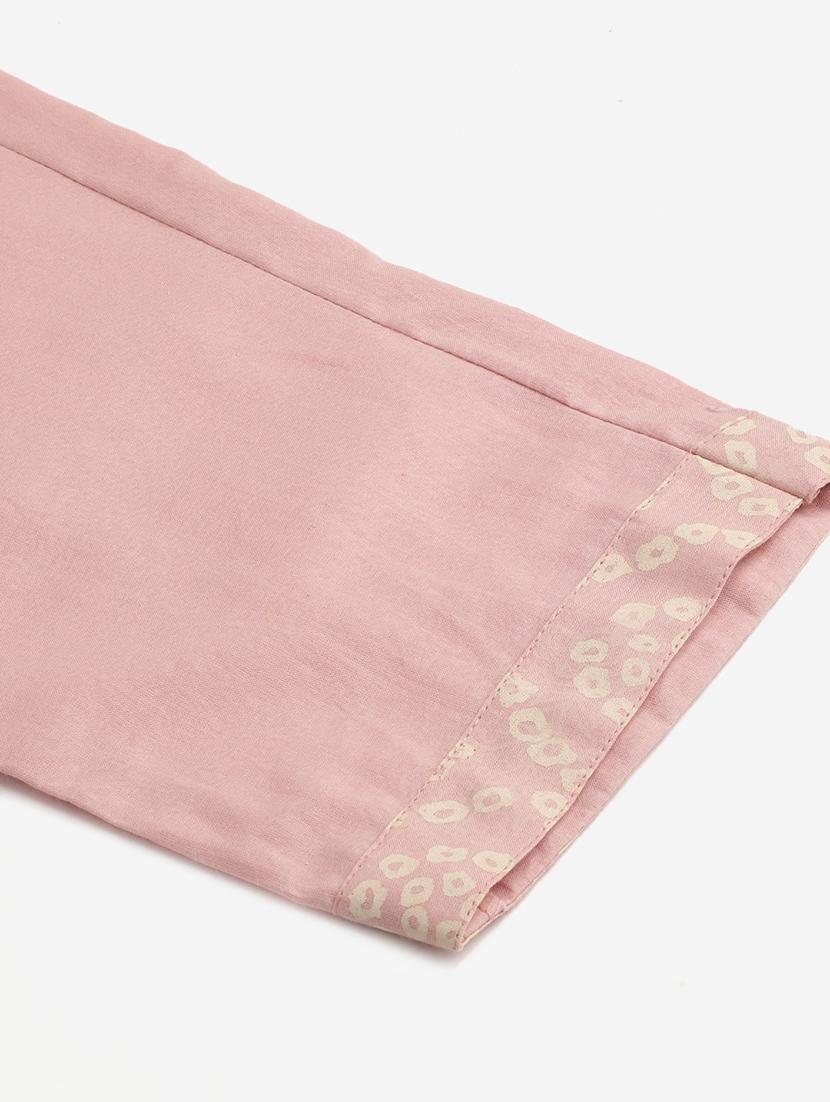 bandhani gota patti work kurta pant set with dupatta - 18160270 - Standard Image - 5