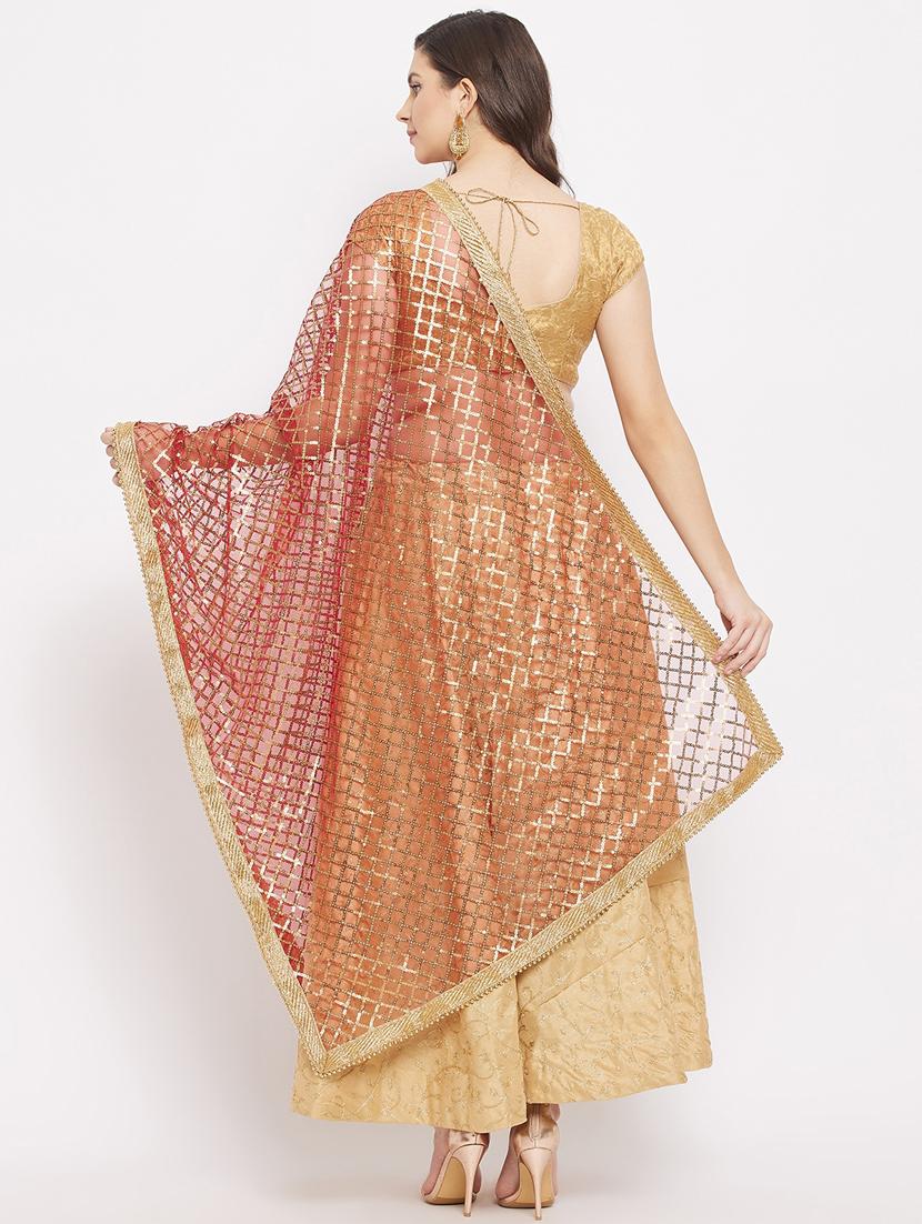 red net dupatta - 18163489 - Zoom Image - 3