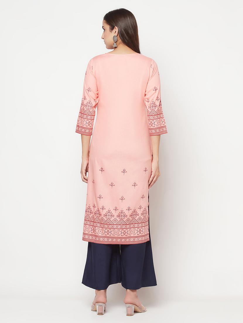 women's straight kurta - 18192086 - Zoom Image - 4