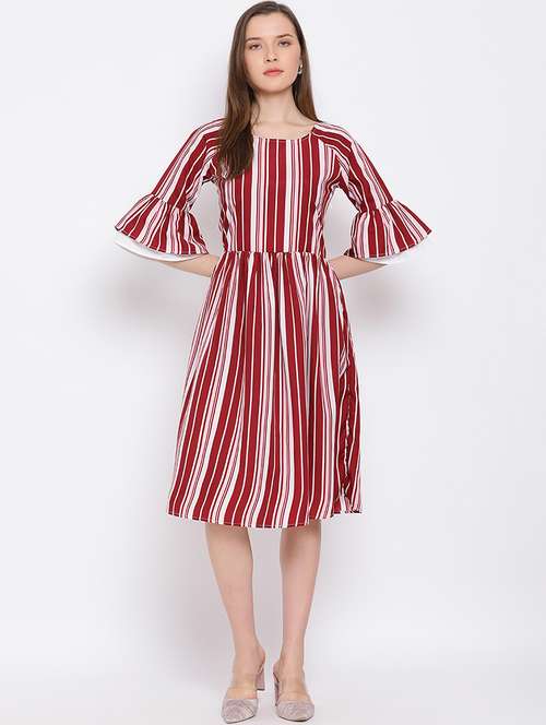 multi colored stripe regular tunic - 18198788 - Very Small Image - 1