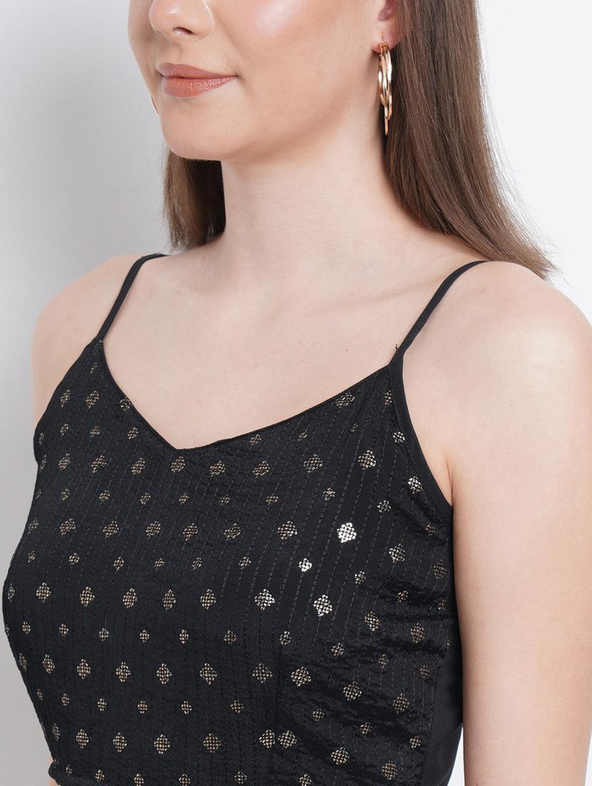 black kurta sharara fusion set - 18207959 - Zoom Image - 5