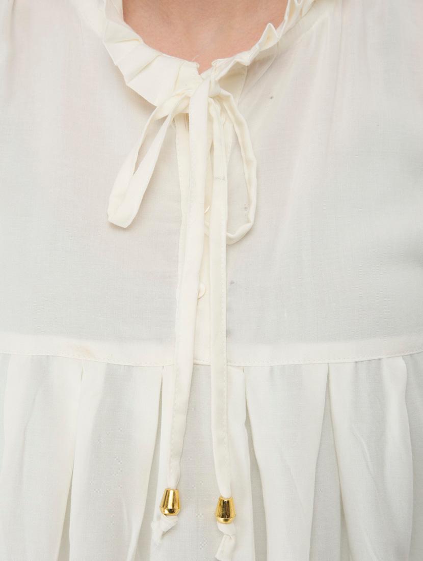 women's flared tie-up neck top - 18213501 - Zoom Image - 5