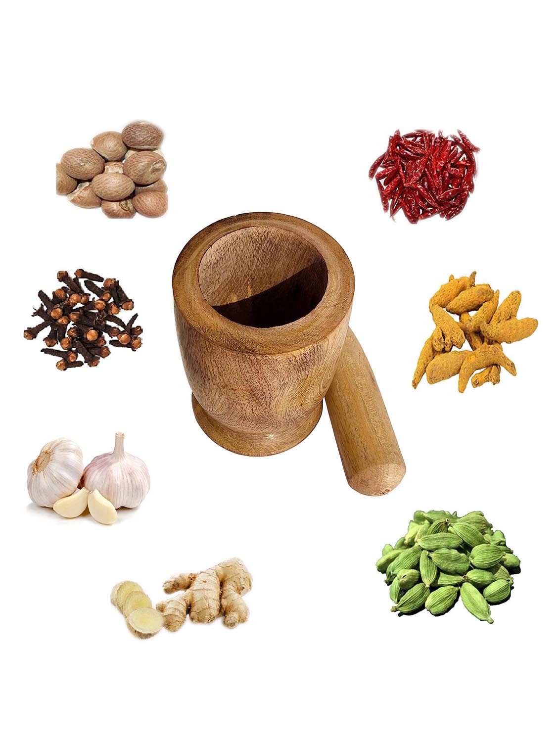 buzykart® wooden pestle set - 18219005 - Standard Image - 4