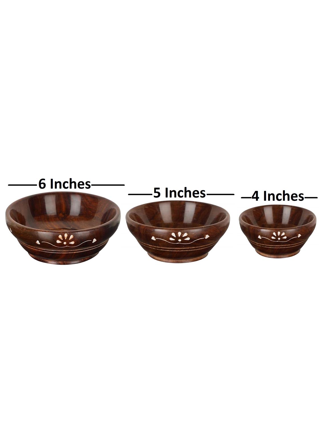 buzykart® home decor wooden brown spatula and bowl - set of 8 - 18219301 - Standard Image - 3