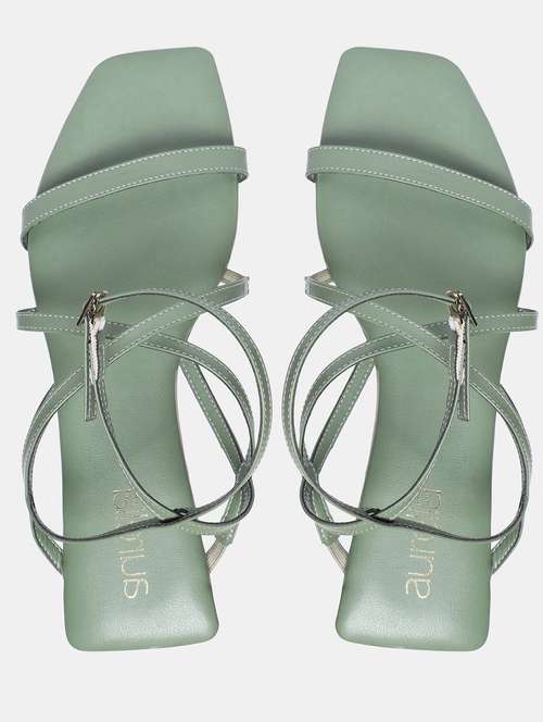 green pu ethnic sandals - 18224822 - Very Small Image - 1