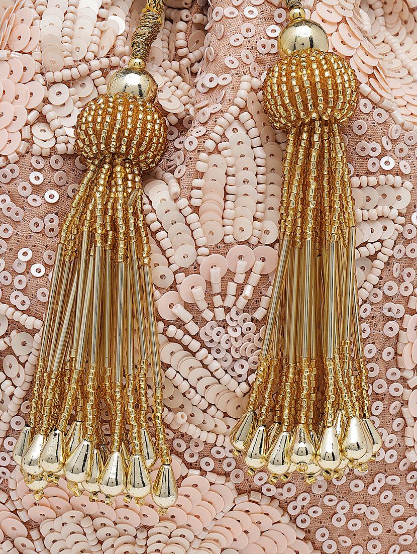 pink sequined regular potli - 18281412 - Zoom Image - 3