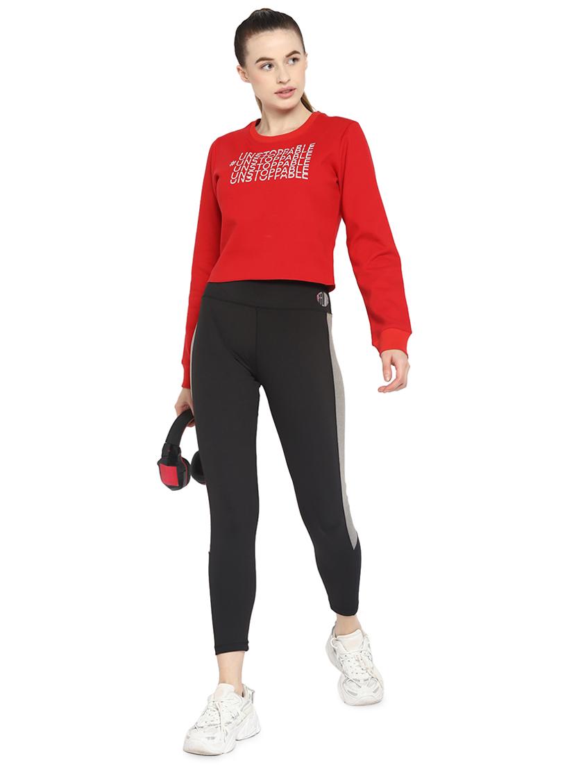 women's chest print sweatshirt - 18283132 - Standard Image - 3